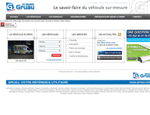 Tablet Screenshot of gruau-vehicules-specifiques.com